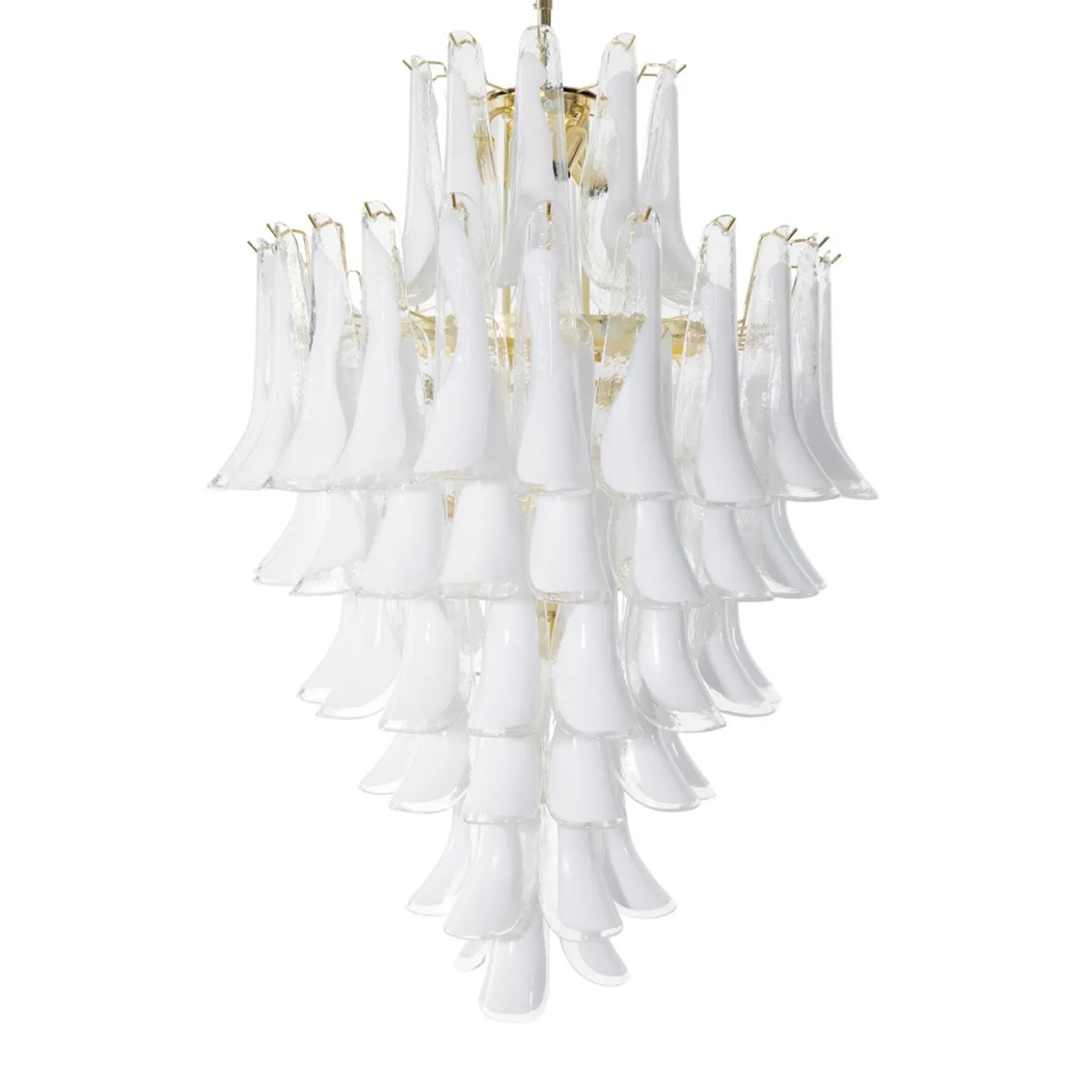 Lampadario Artemide Heritage in vetro bianco