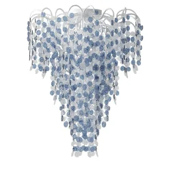 Lampadario a soffitto Stardust Rain in vetro