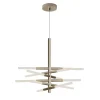 Lampadario A Sospensione Bianca Double In Effetto Ottone