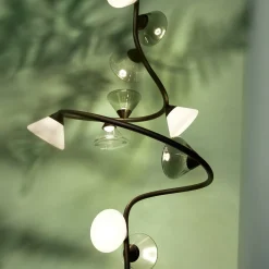 Lampadario a spirale Linfa Nero