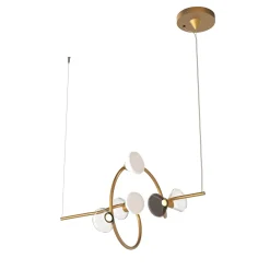 Lampadario a spirale Linfa Oro