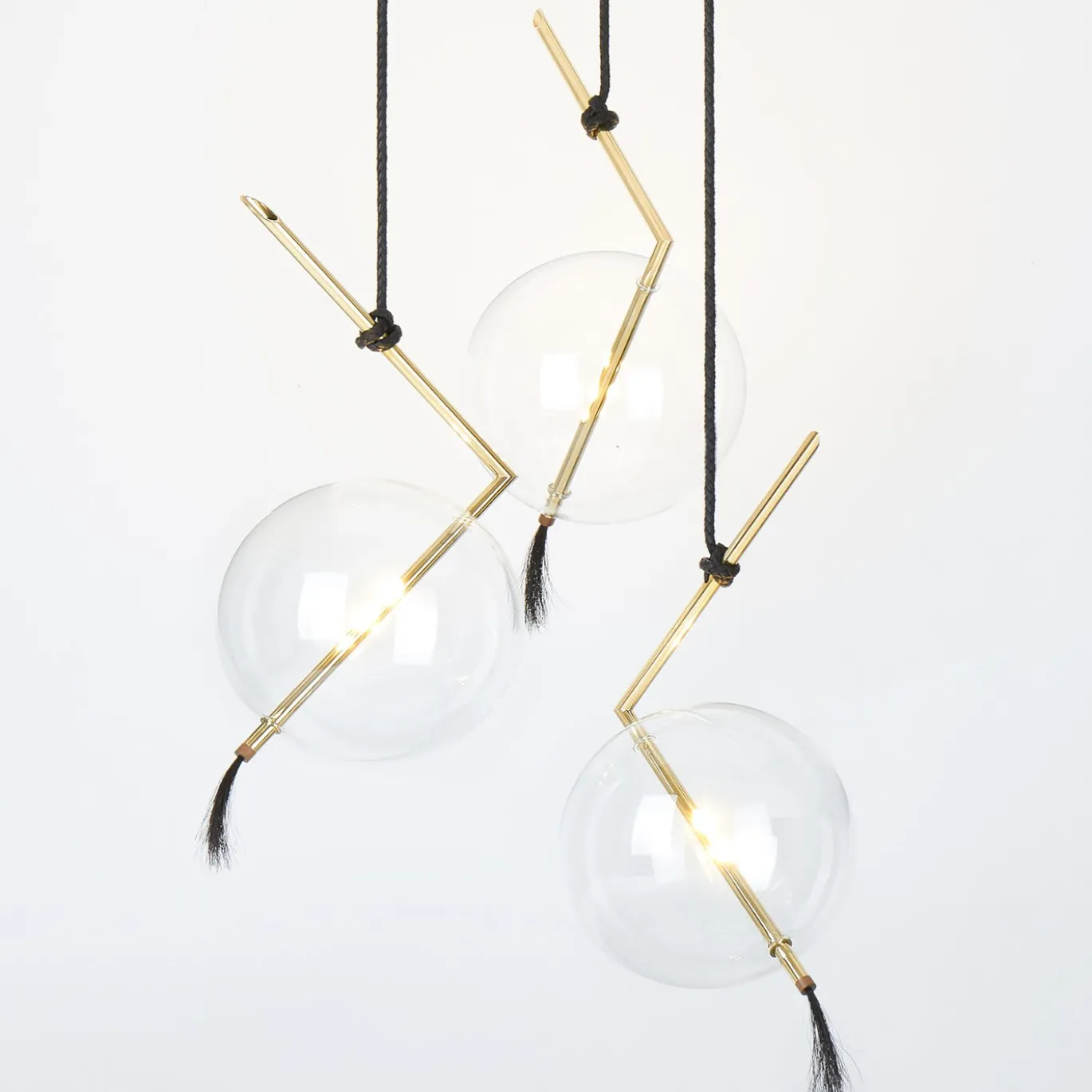 Lampadario a tre luci Nuvola