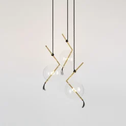 Lampadario a tre luci Nuvola