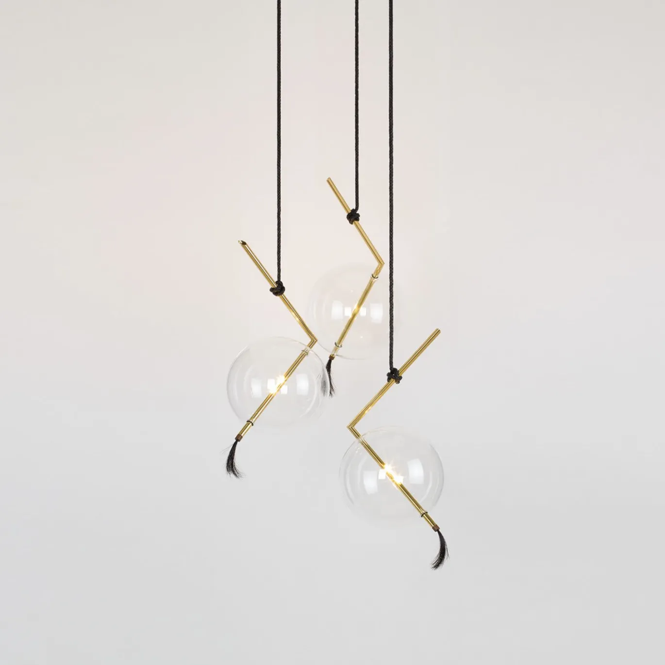 Lampadario a tre luci Nuvola