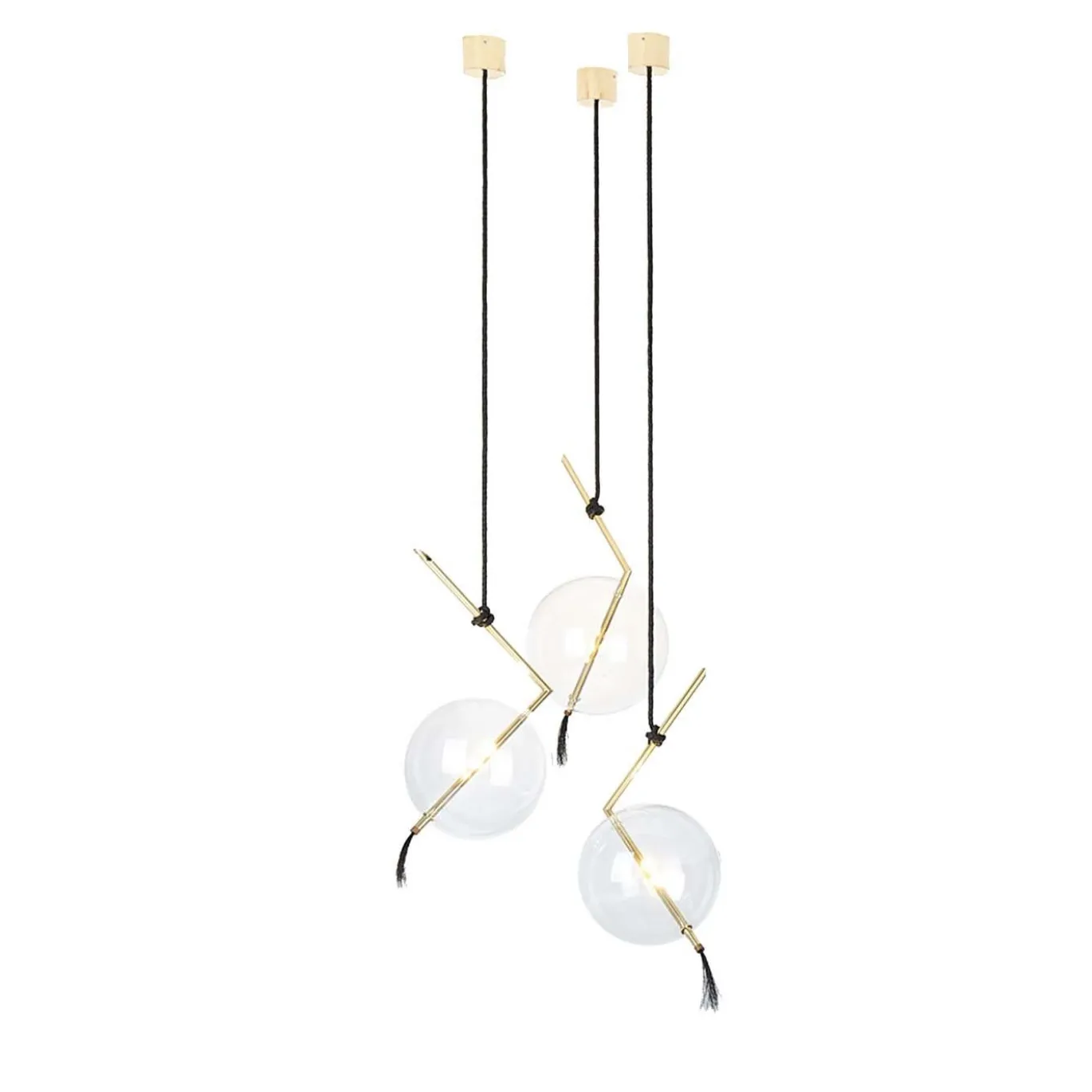 Lampadario a tre luci Nuvola