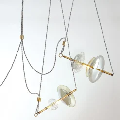 Lampadario a tre luci Trapezi