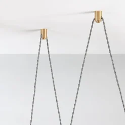 Lampadario a tre luci Trapezi
