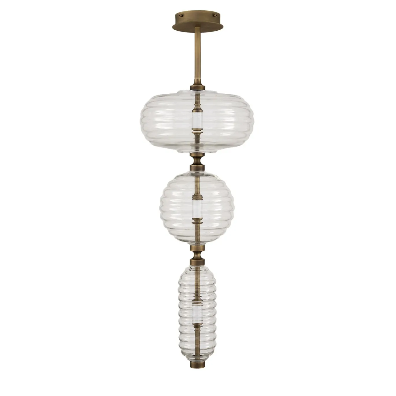 Lampadario a tre luci Trinity 04 di Mike Shilov