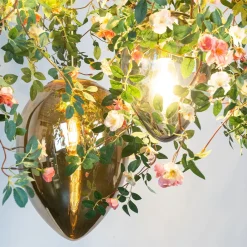 Lampadario a uovo in cristallo Flower Power Romantic Roses