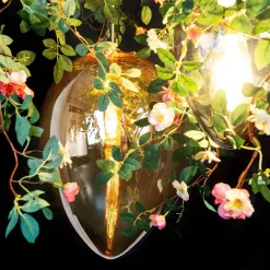 Lampadario a uovo in cristallo Flower Power Romantic Roses