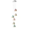 Lampadario Butterfly a 6 luci multicolore