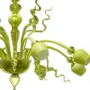 Lampadario Callesverde in vetro verde