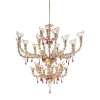 Lampadario Ca' Rezzonico a gocce rosse