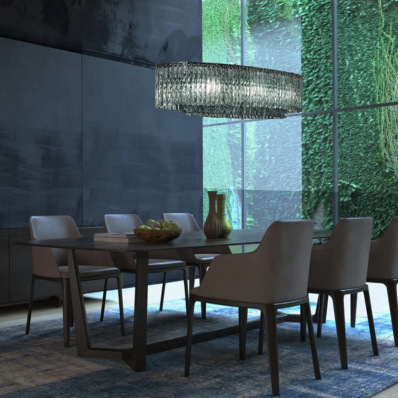 Lampadario Cascade Viridian a 6 luci