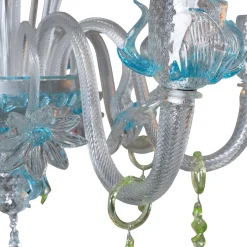 Lampadario Celeste Barocco Floreale