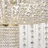 Lampadario Chalice in oro e cristallo