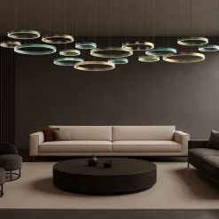 Lampadario Circolare Henos Project S16 Medio in Alluminio