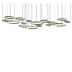 Lampadario Circolare Henos Project S16 Medio in Alluminio