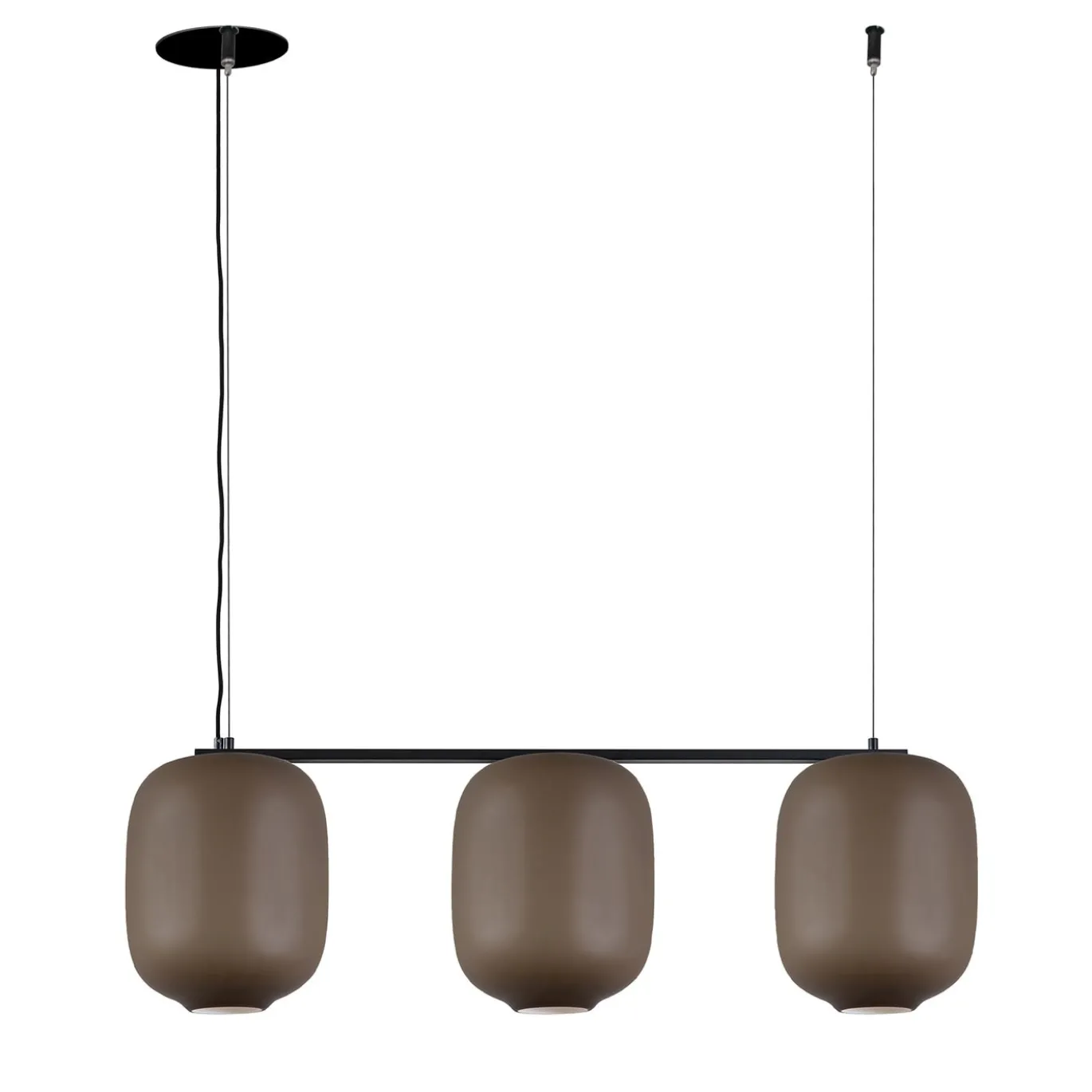 Lampadario color cioccolato ARYA #3 di Giulio Cappellini & Antonio Facco