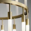 Lampadario Contemporaneo In Vetro Bianco A 52 Luci