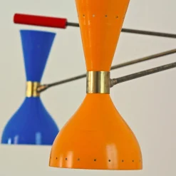 Lampadario Contrappeso a 3 bracci in ottone RGB