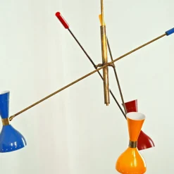 Lampadario Contrappeso a 3 bracci in ottone RGB