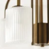 Lampadario Cuspide in Vetro Bianco