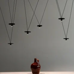 Lampadario Daily D02 6 Luci in Alluminio Nero