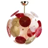 Lampadario Dandelion a 8 luci, piccolo e multicolore