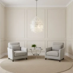 Lampadario Felci V206 in vetro