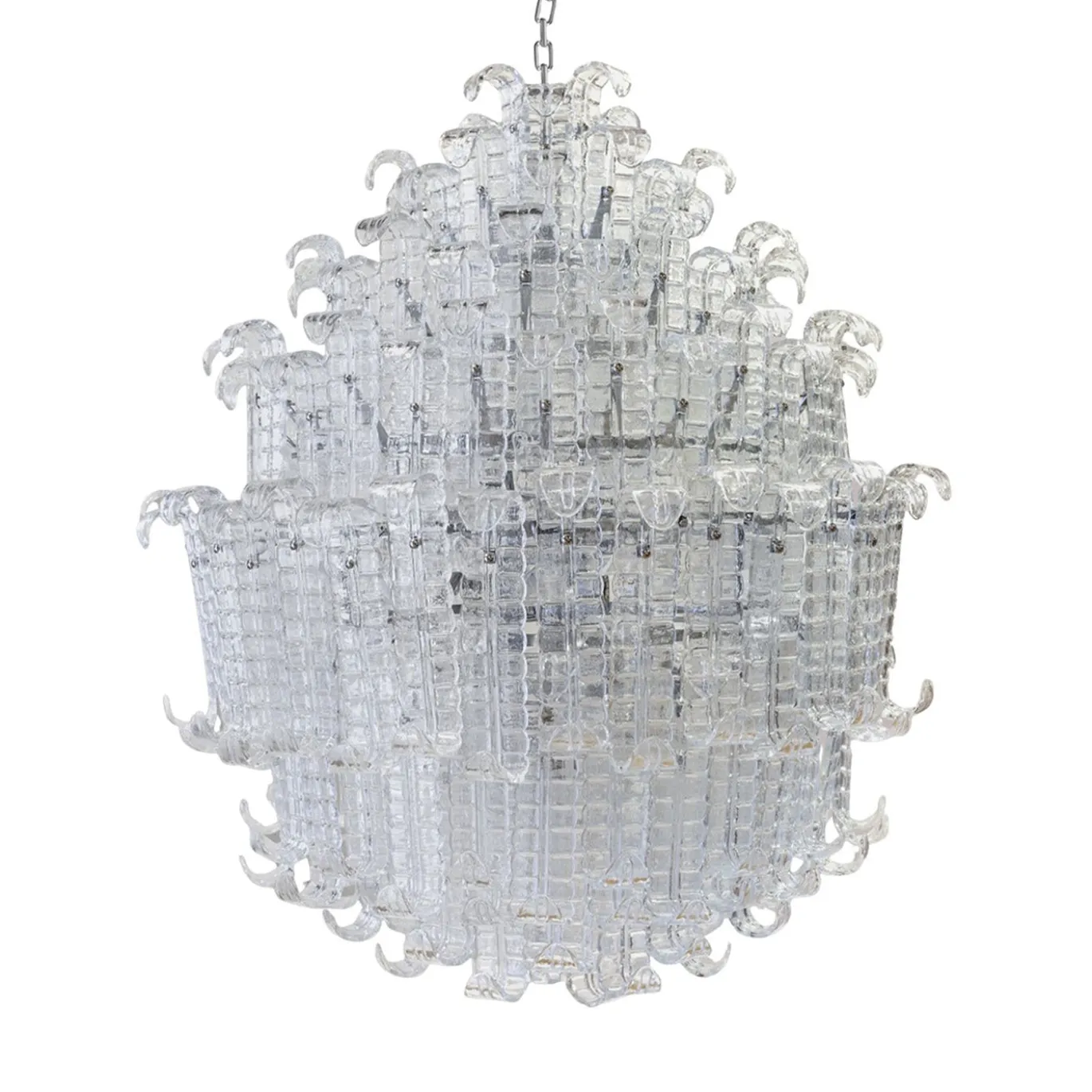 Lampadario Felci V206 in vetro