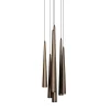 Lampadario Firlinfeu a 6 luci in ottone finitura bronzo