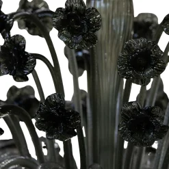 Lampadario Floreale Notte Veneziana grande in Vetro