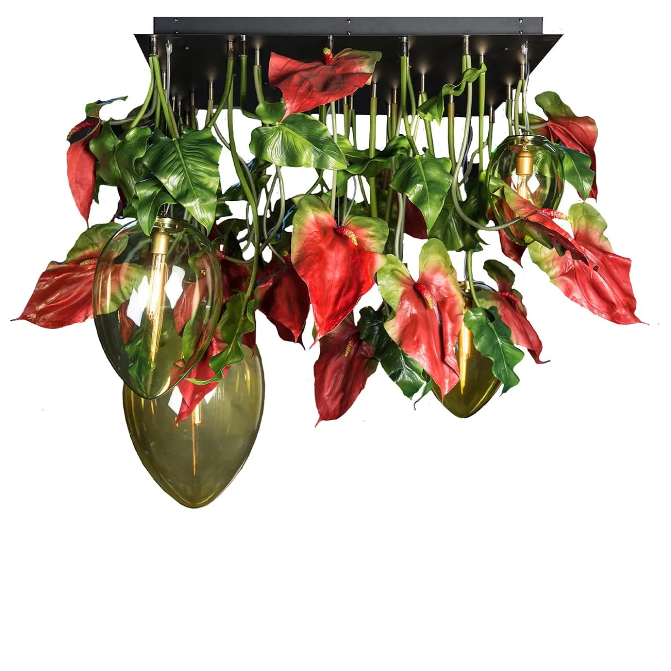 Lampadario Flower Power Anthurium nero