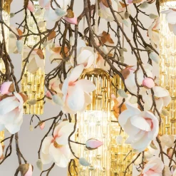 Lampadario Flower Power Magnolia bianco