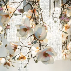 Lampadario Flower Power Magnolia Square White