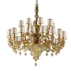 Lampadario Flowery a 27 luci in oro