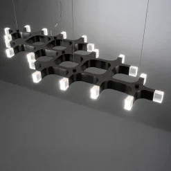 Lampadario Galassia in Nichel Nero