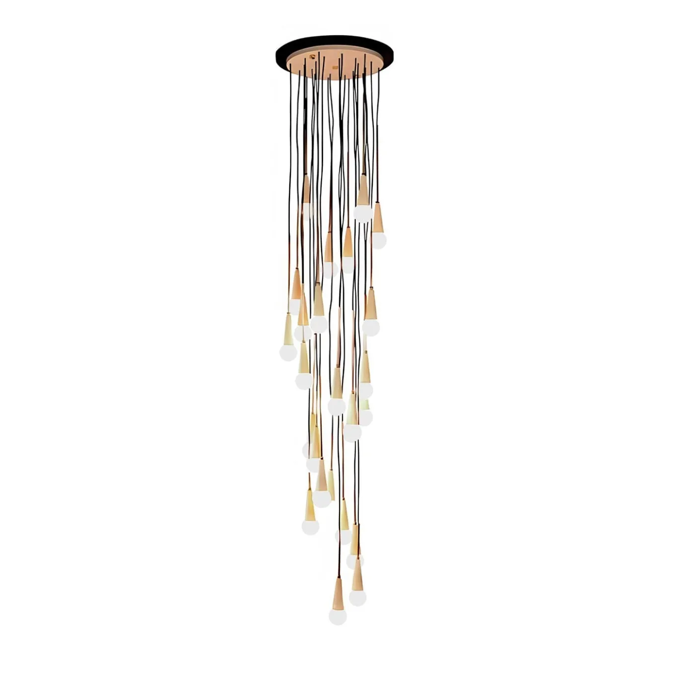Lampadario Galassia Poly-Light in ottone