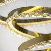 Lampadario Galaxy in cristallo ad anelli