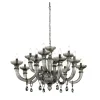 Lampadario grigio Dahlia 12 luci