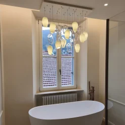 Lampadario Icerock in vetro