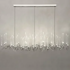 Lampadario Il Pezzo 3 Lungo a 42 Luci Nickel