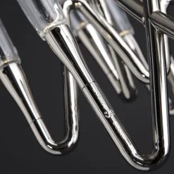 Lampadario Il Pezzo 3 Lungo a 42 Luci Nickel