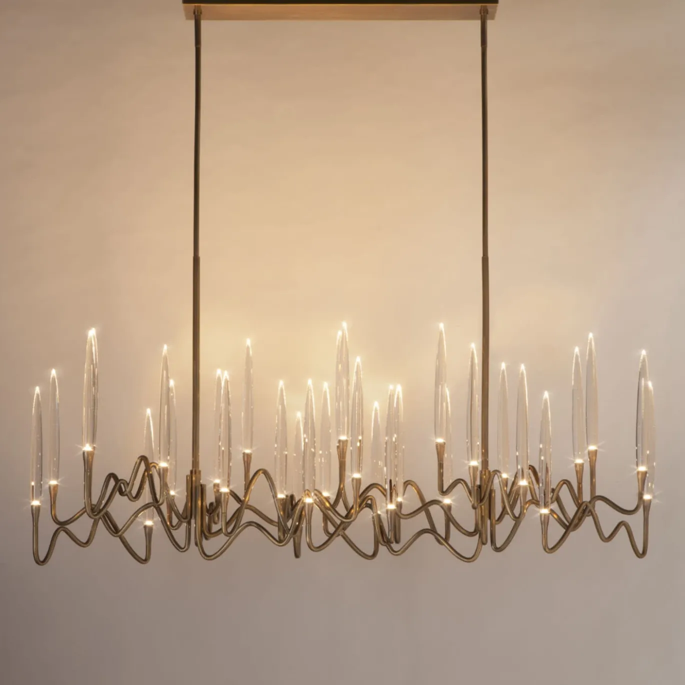 Lampadario Il Pezzo 3 Lungo a 30 Luci bronzo