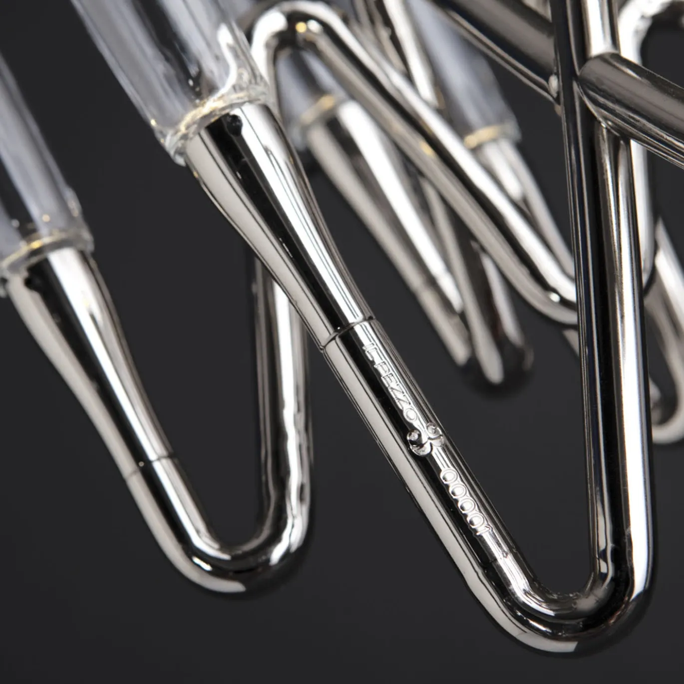 Lampadario Il Pezzo 3 Lungo a 18 luci nickel
