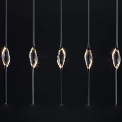 Lampadario Il Pezzo 12 lungo nero-oro