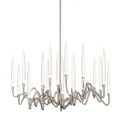 Lampadario Il Pezzo 3 Tondo a 21 luci nickel