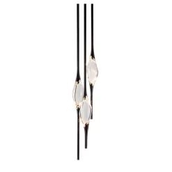 Lampadario Il Pezzo 12 Tondo Nero-Oro