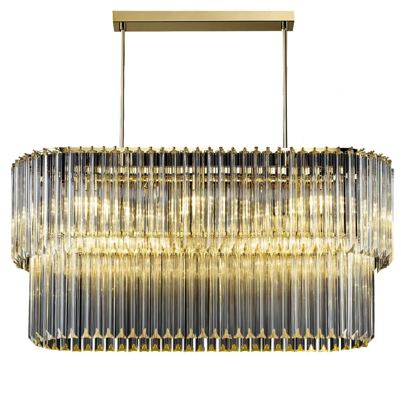Lampadario imperiale ovale a triedro